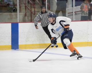 Phillips officiating the Flint Firebirds annual Blue vs. White Training Camp Game