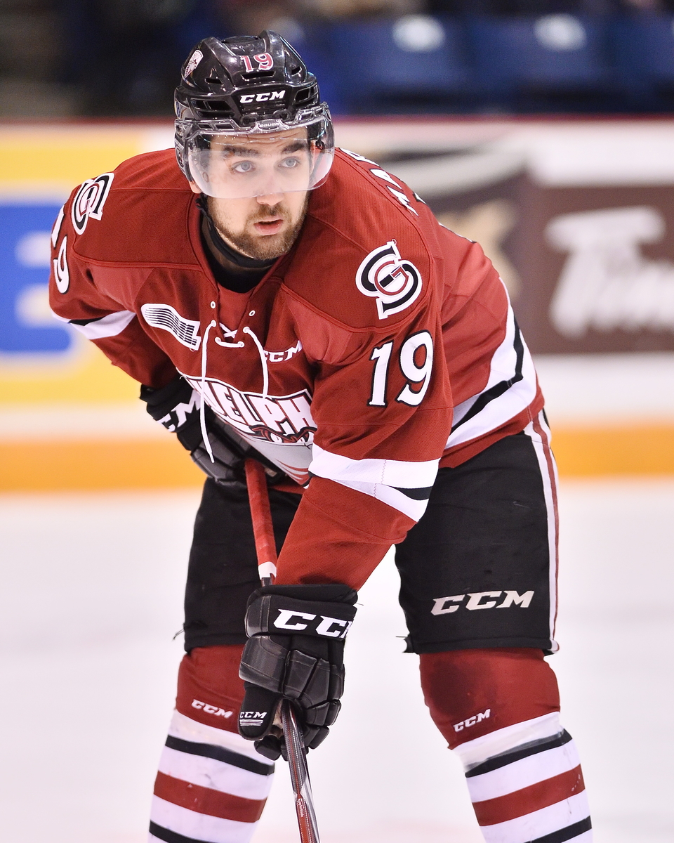 Chris Marchese of the Guelph Storm. Photo by Terry Wilson/OHL Images.