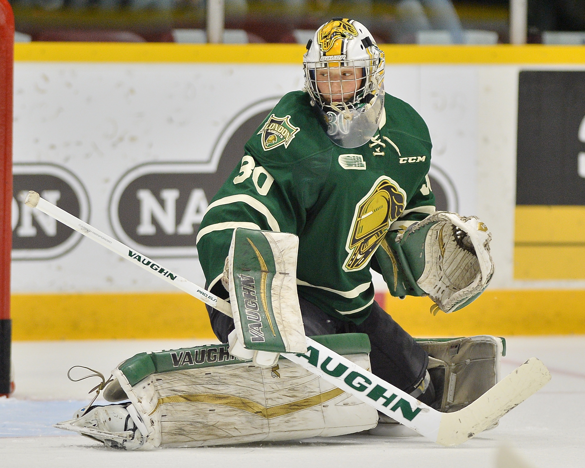 Emanuel Vella of the London Knights. Photo by Terry Wilson / OHL Images.