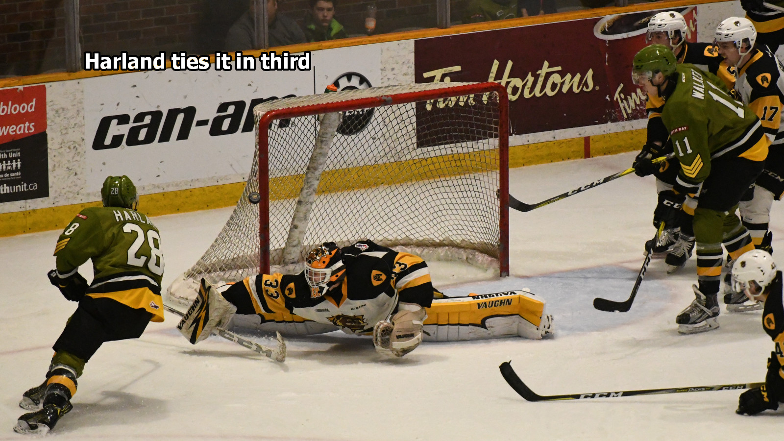 Harland ties it in third