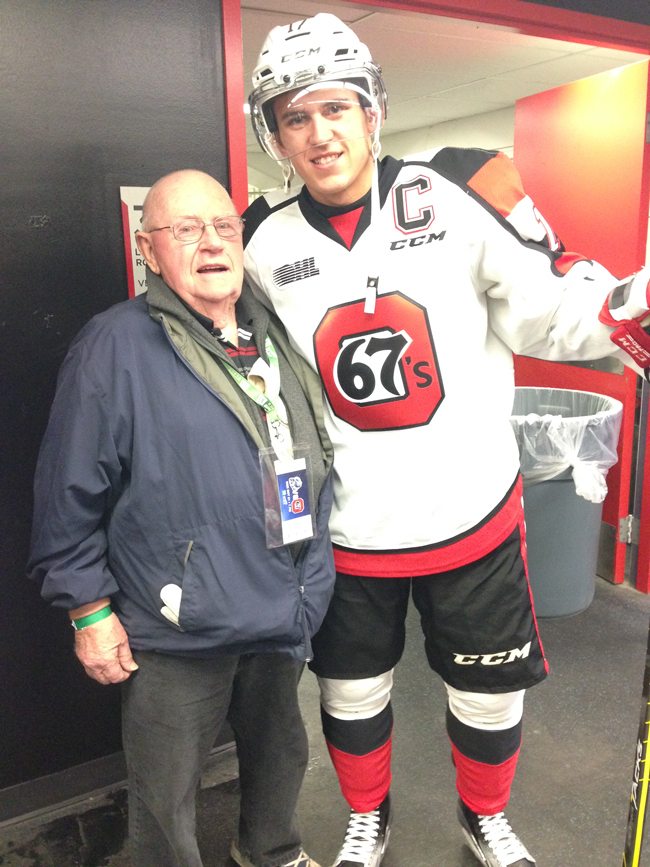 Season Ticket Holder of the Game Frank Bender Ottawa 67s