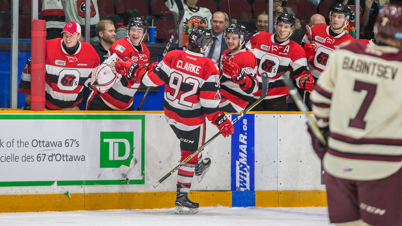 Ottawa 67's bounce back with a strong 6-1 win over Peterborough.