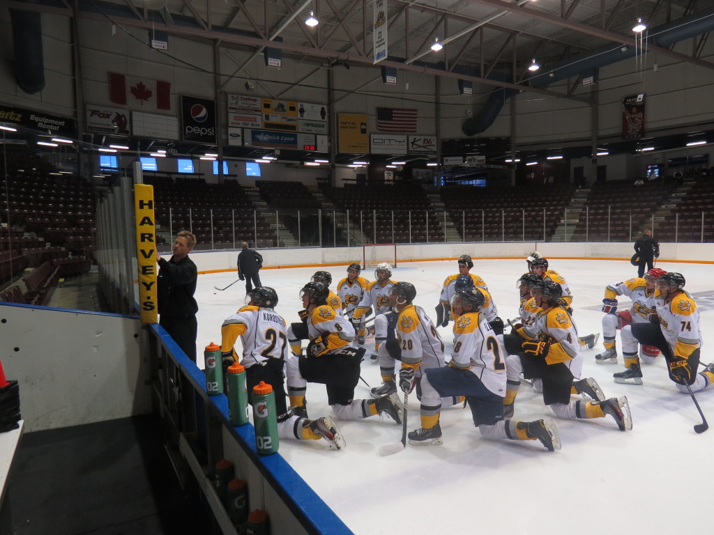 Day One at Sarnia Sting Training Camp Sarnia Sting