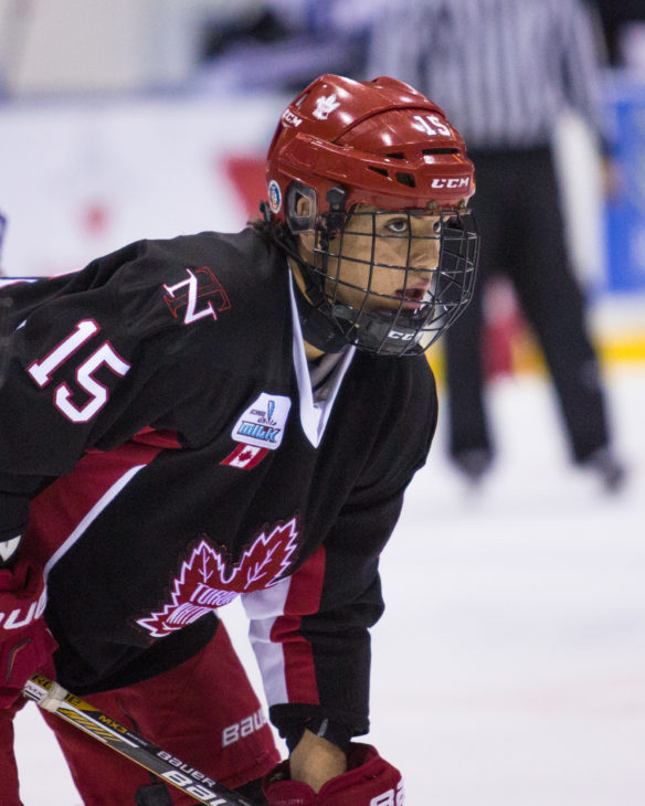 (Robert Calisti of the Toronto Nationals Minor Midget AAA. Photo by Troy Shantz/OHL Images).