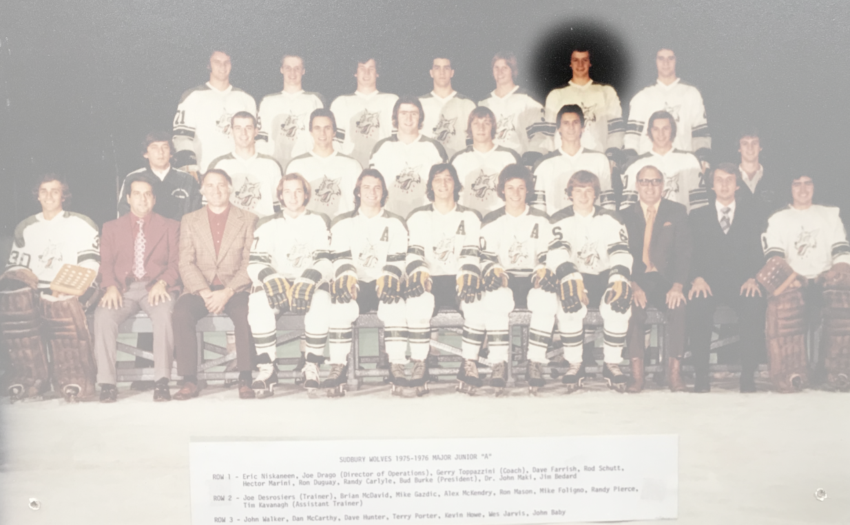 Pass First Wes Jarvis and Rod Schutt Sudbury Wolves