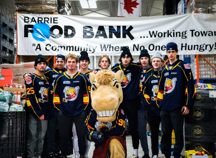 Colts Collect Over 2000 Pounds For The Barrie Food Bank