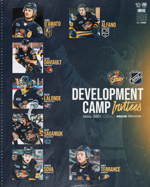 SIX ERIE OTTERS PLAYERS INVITED TO PARTICIPATE IN 2023 NHL DEVELOPMENT