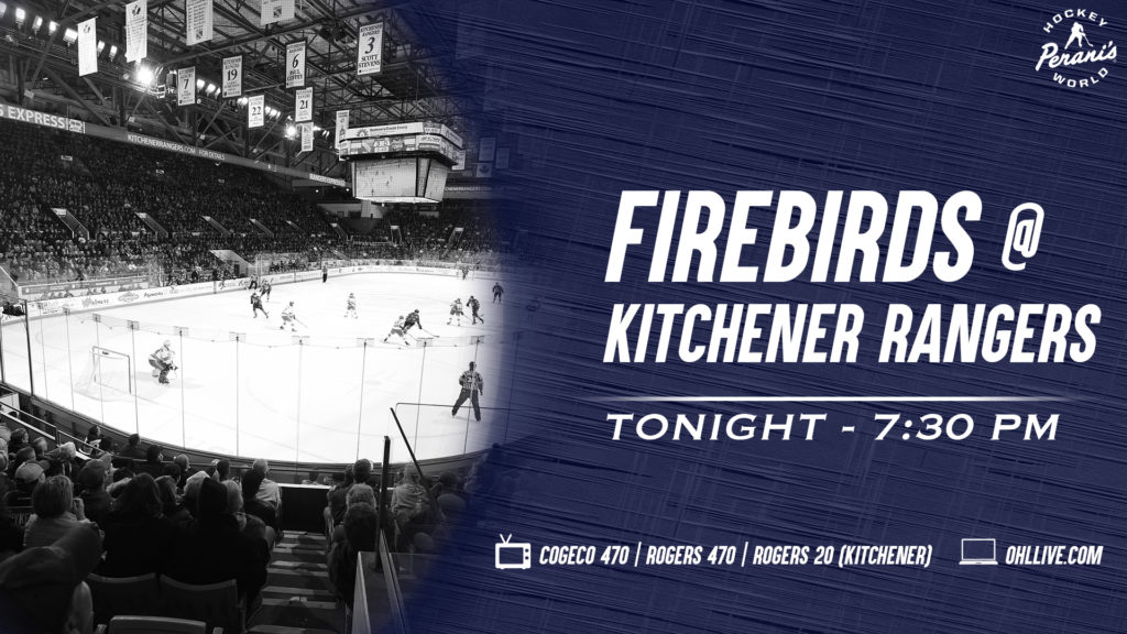 Preview Firebirds Rangers Square Off In Kitchener Friday