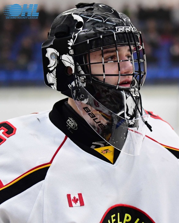 Dixon Grimes of the Guelph Jr. Gryphons. Photo by Dan Hickling OHL Images