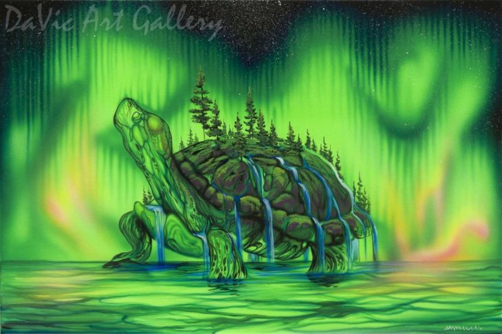 Turtle Island by First Nations Cree artist Jasyn Lucas