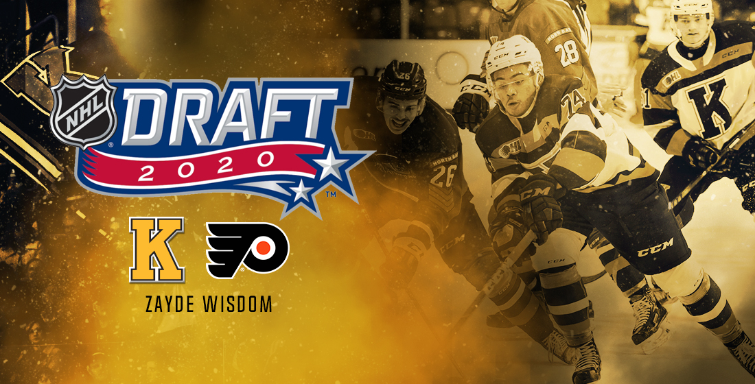 Zayde Wisdom was selected 94th overall by the Philadelphia Flyers in the 2020 NHL Draft