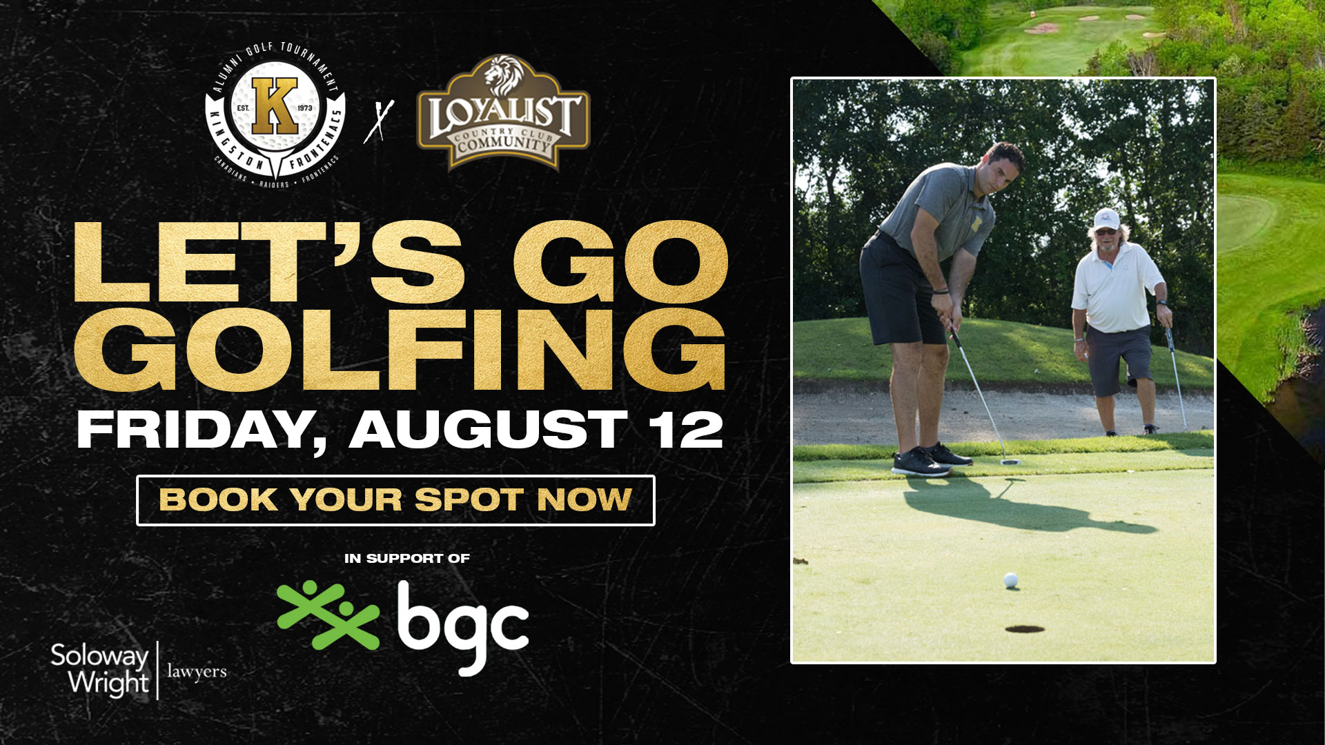 The 2nd Annual Kingston Alumni Charity Golf Tournament