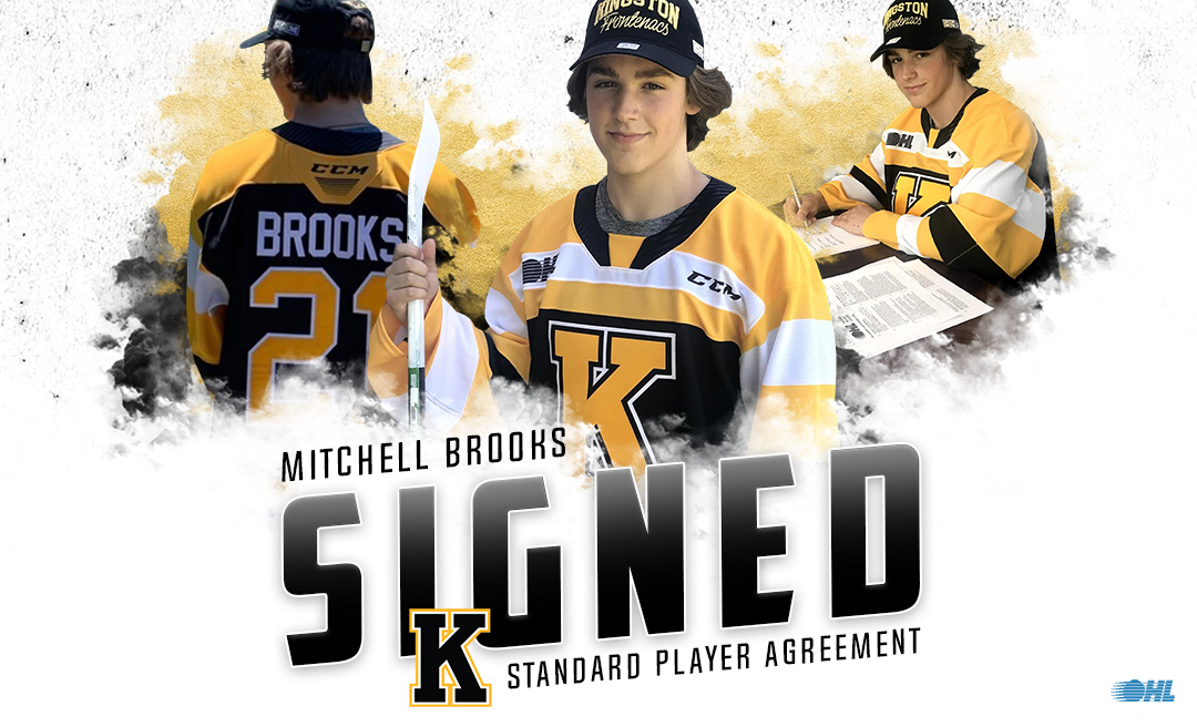 Frontenacs Sign Mitchell Brooks to a Standard Player Agreement