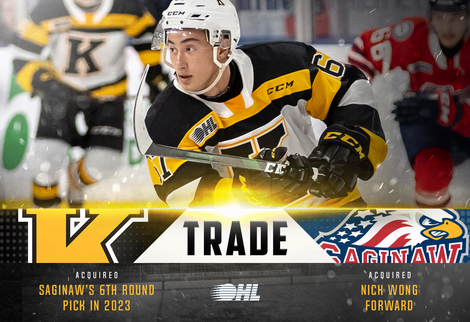 Frontenacs acquire draft pick in trade with Saginaw Spirit