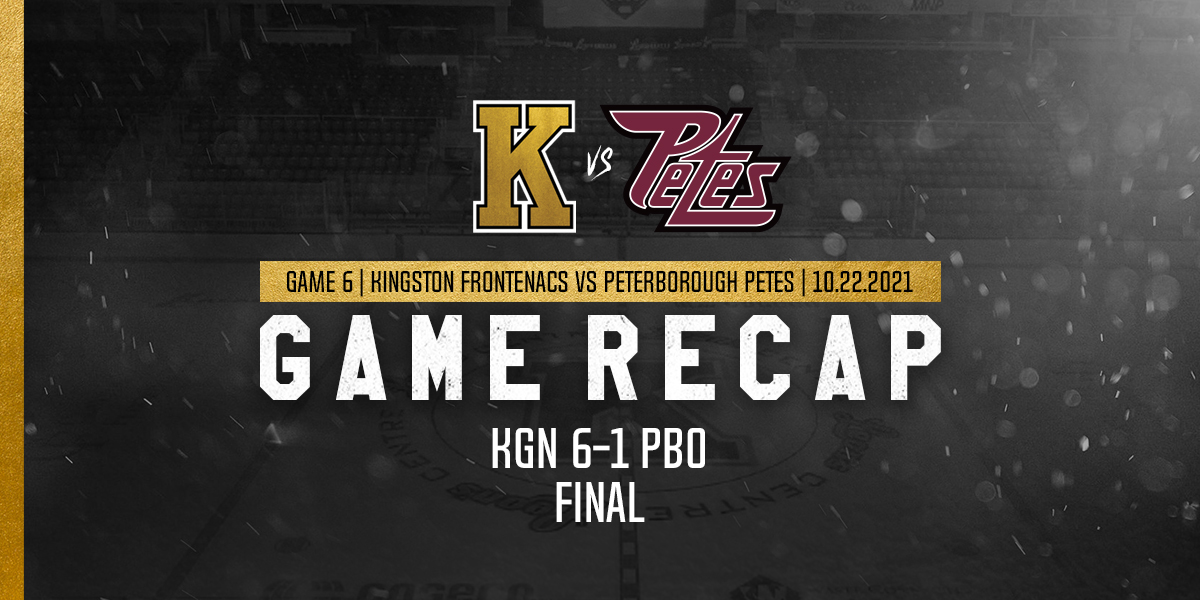 Frontenacs beat Petes 6-1 on Edmonds' 2 goal night