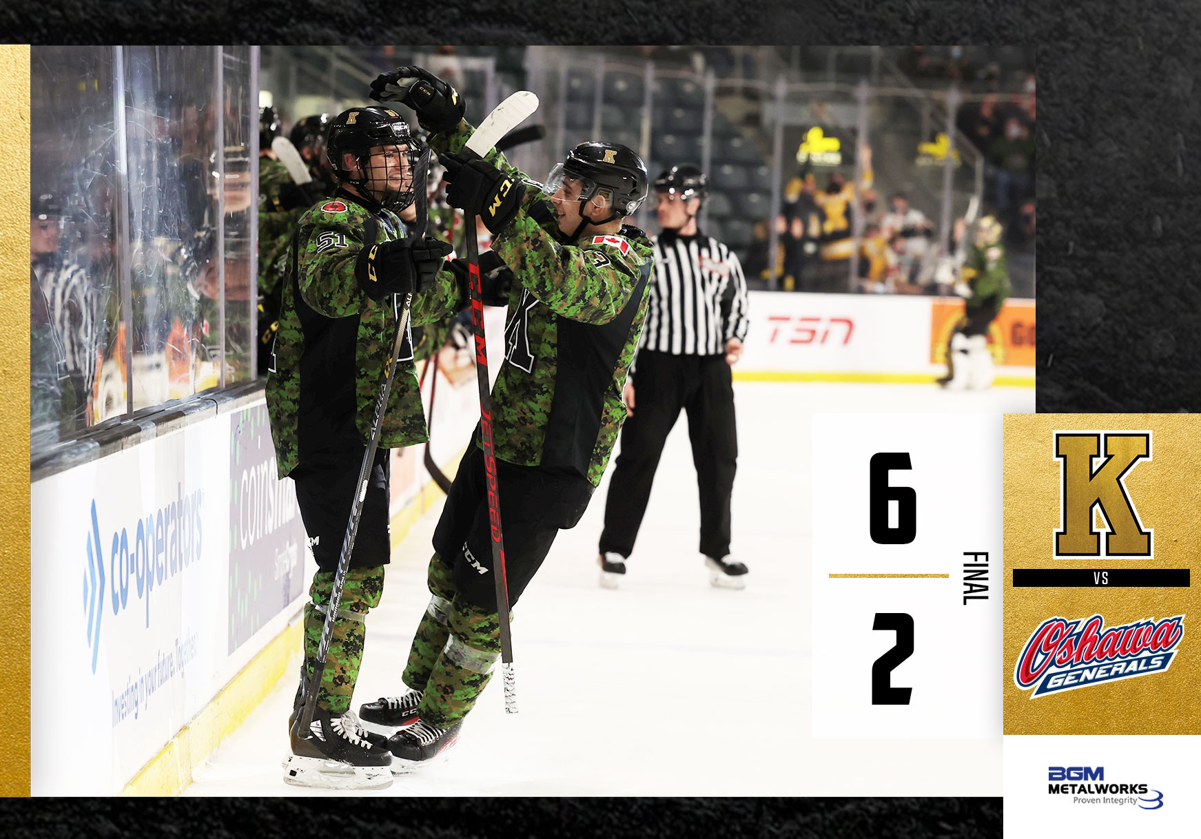 Final Score: KGN 6-2 OSH