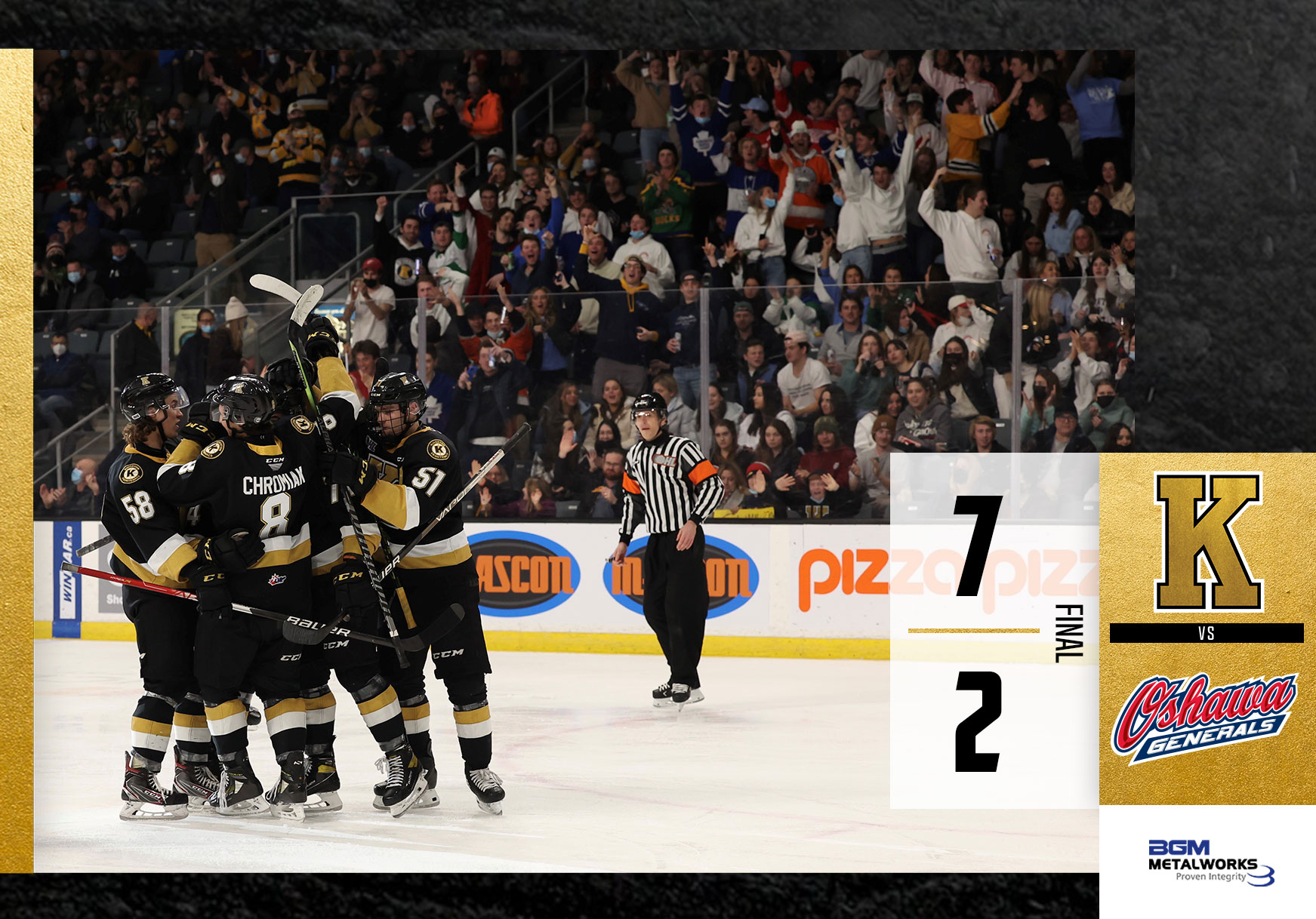 Final Score: KGN 7-2 OSH