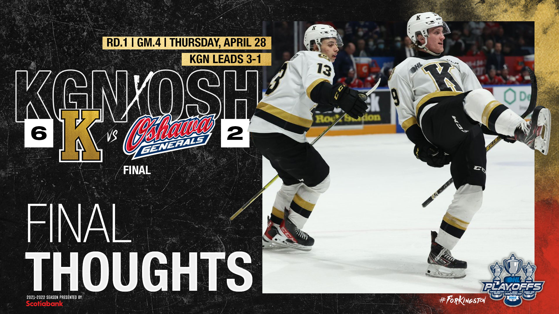 Final Thoughts: Game 4 - Kingston vs. Oshawa