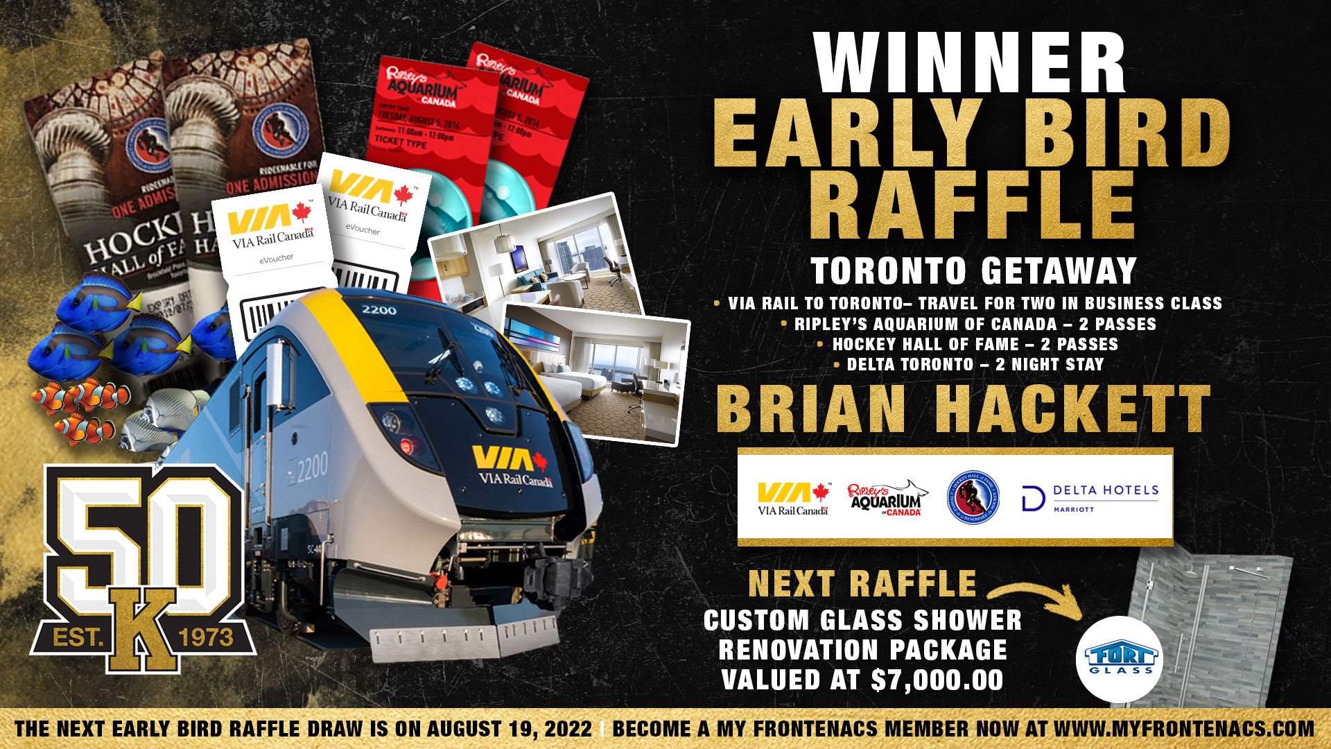 Early Bird Raffle Winners – Toronto Getaway Experience (Overnight)