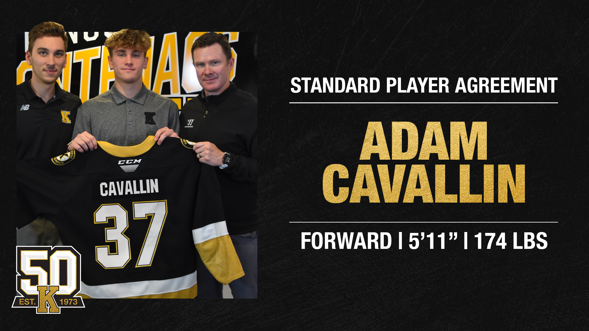 Frontenacs sign Adam Cavallin