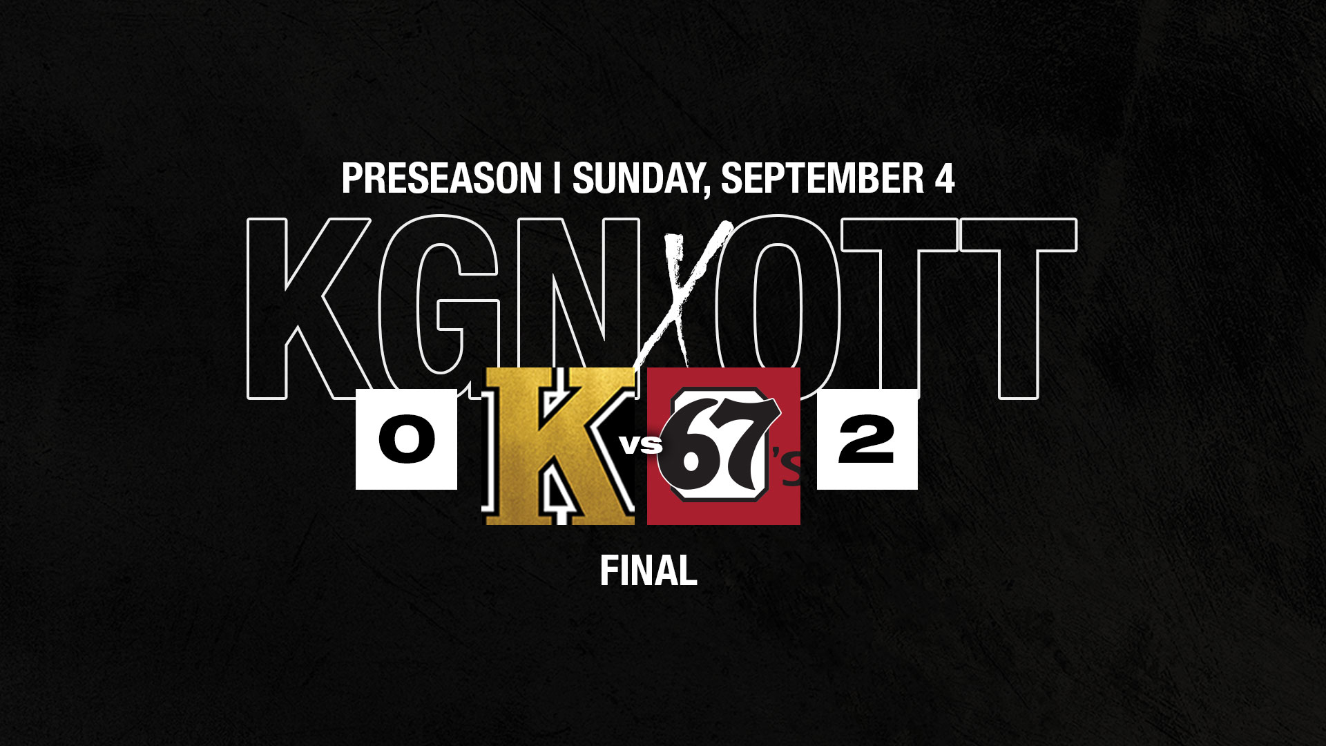 Kingston (0) vs. Ottawa (2)