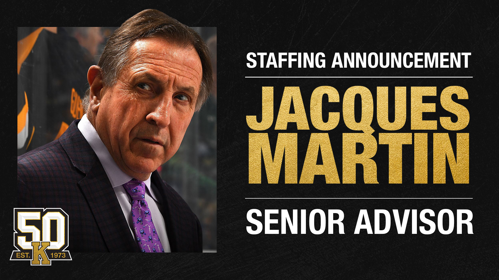 Frontenacs add Jacques Martin as Senior Advisor
