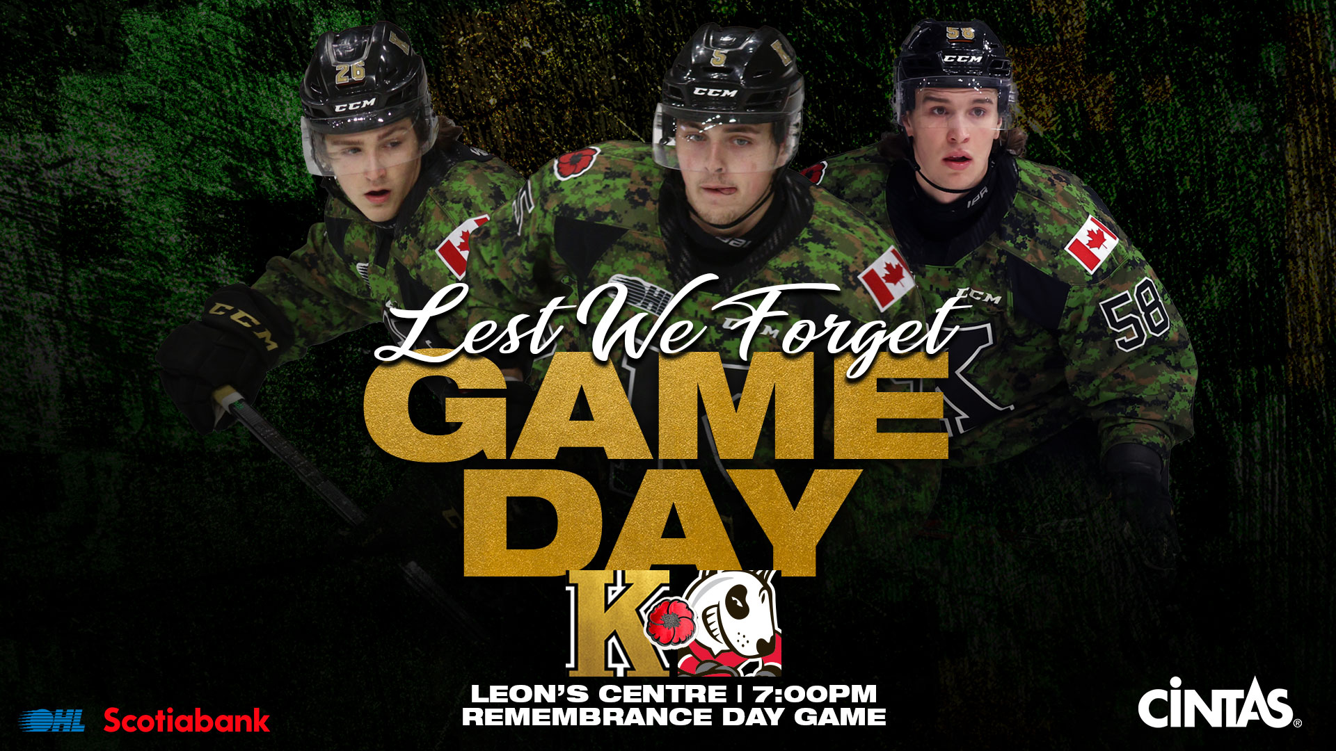 It's Game Day: Remembrance Day Game