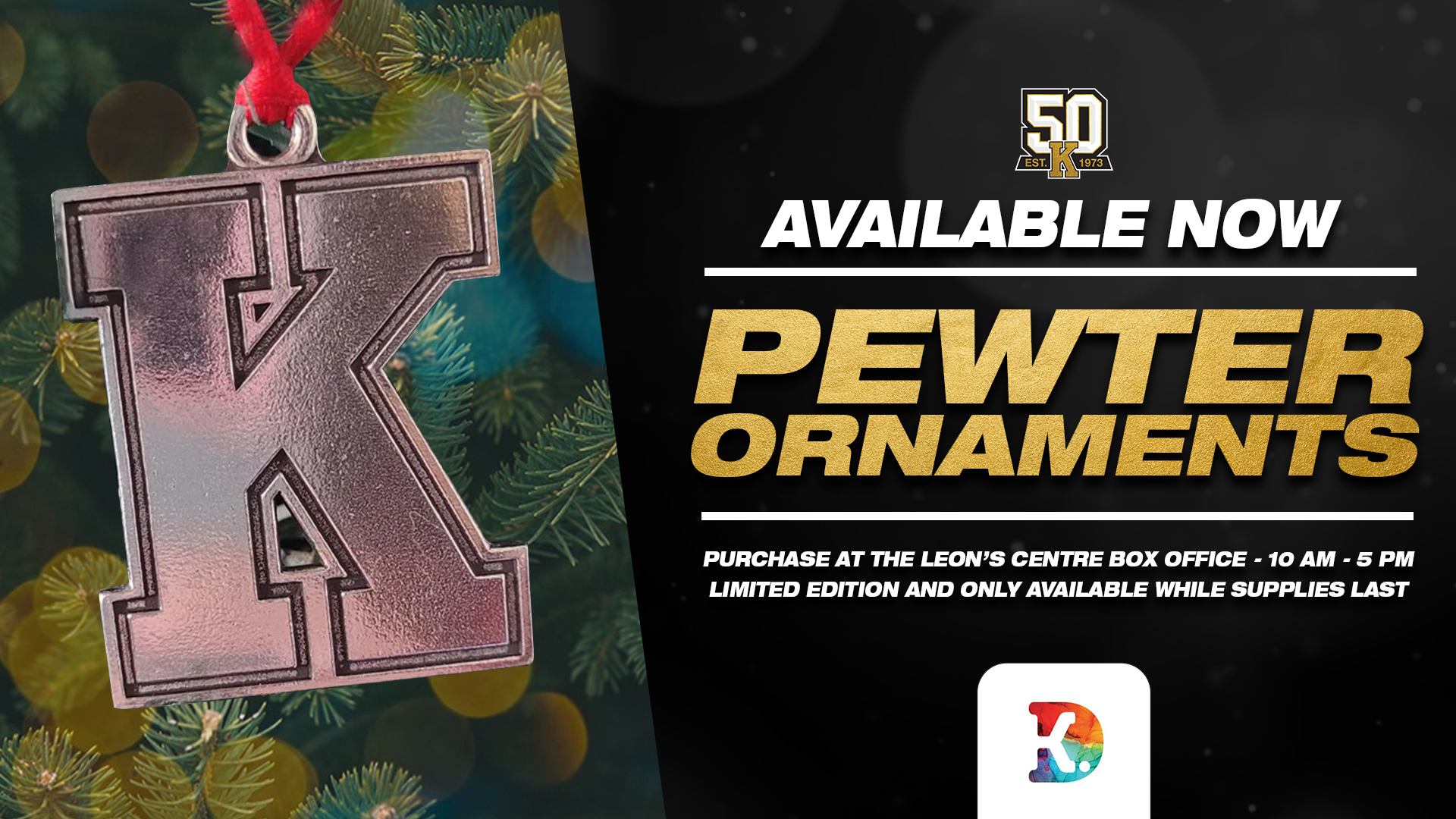 Kingston Frontenacs Pewter Ornaments - Limited Edition