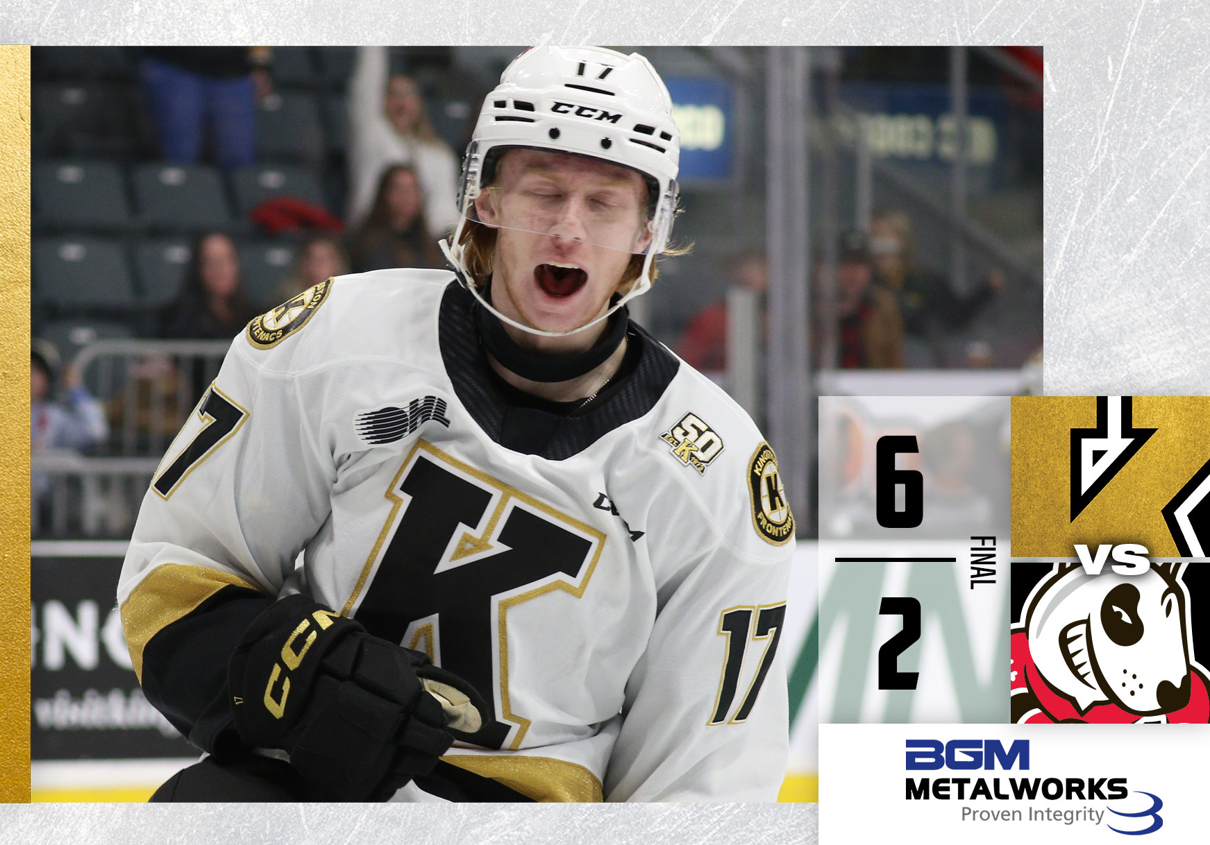 Final Score: KGN (6) vs. NIAG (2)