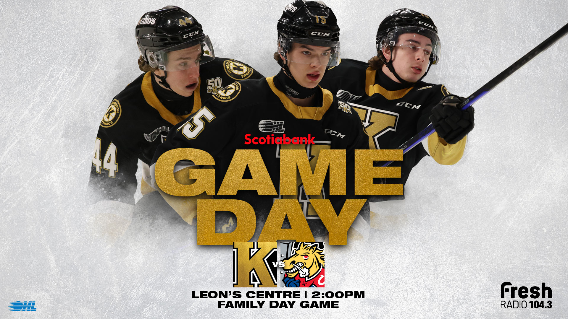 It's Game Day: Kingston vs. Barrie