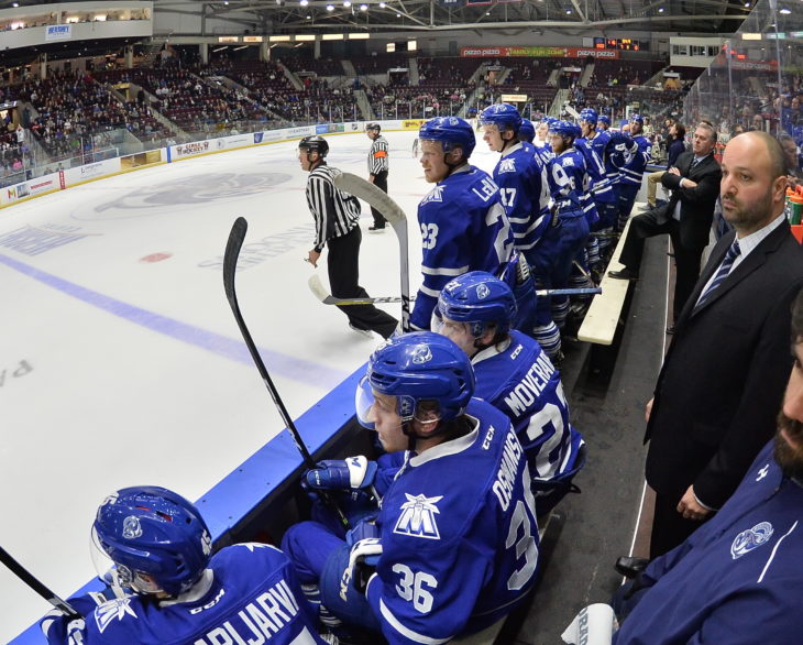 The Mississauga Steelheads swept the Peterborough Petes 4 games to 0 to win the 2017 Eastern Conference Championship at the Hershey Centre in Mississauga on Wednesday April 26, 2017. Photo by Terry Wilson / OHL Images.