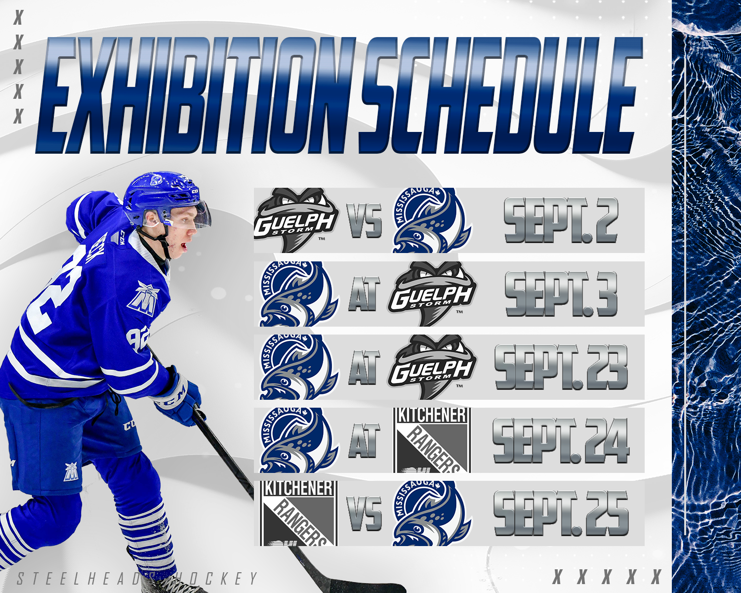 OHL Announces 2022 Preseason Schedule Mississauga Steelheads