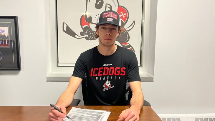 Niagara IceDogs sign William Stewart