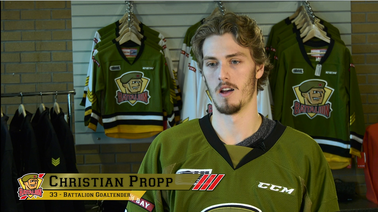 Christian Propp of North Bay Battalion