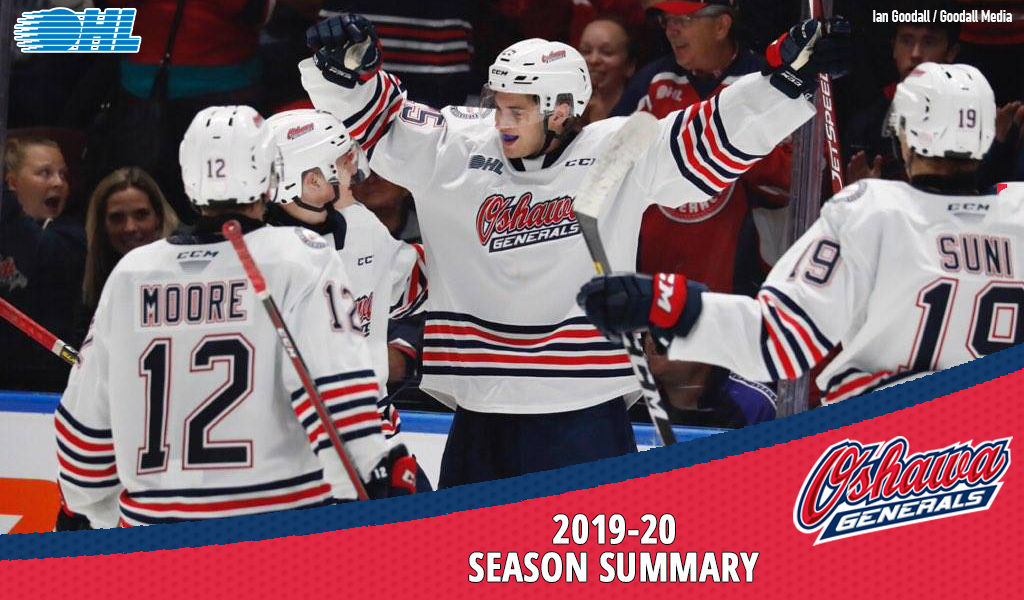 201920 Season Summary Oshawa Generals Ontario Hockey League