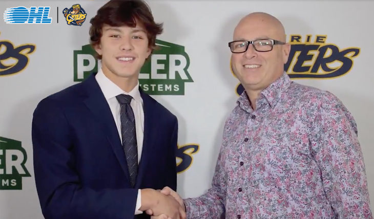 First Round Pick Carey Terrance Commits To Otters Ontario Hockey League