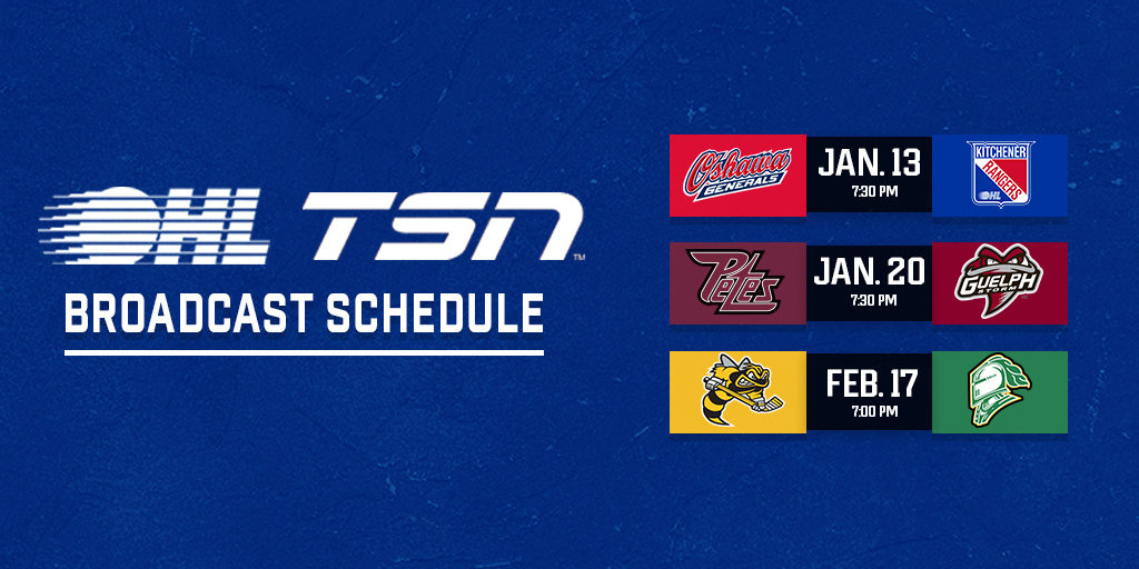 Three OHL Matchups Included On 2023 CHL ON TSN TV Broadcast Schedule 
