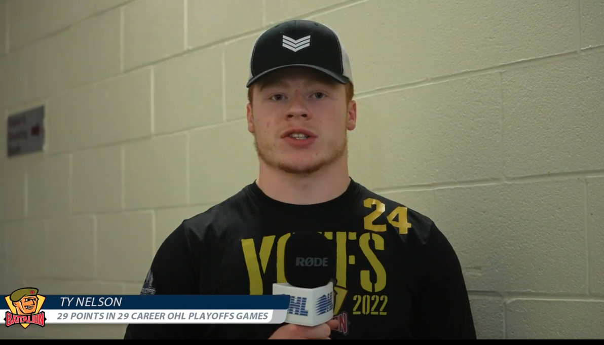 Eastern Conference Championship Series PreGame 4 Ty Nelson (North Bay Battalion) Ontario