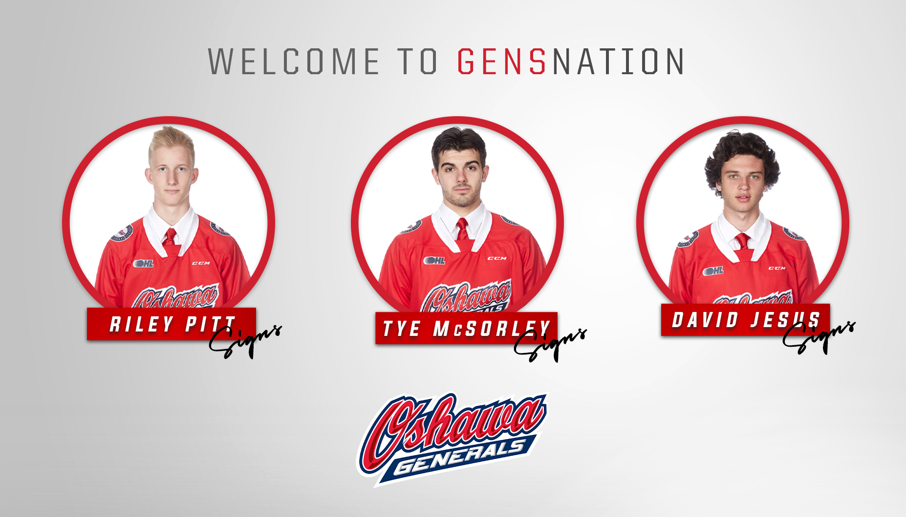Tye Riley Generals Sign Three Players to OHL Standard Player Agreements - Oshawa ...