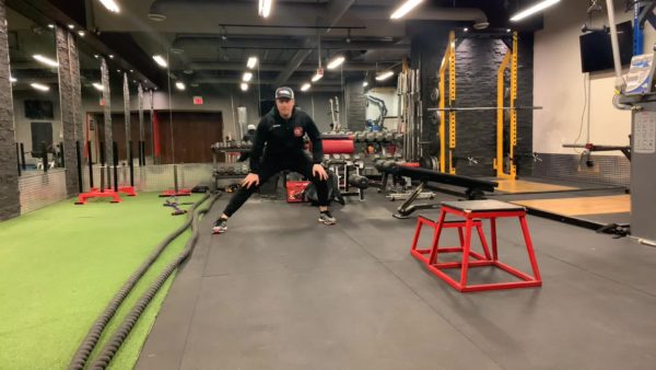 athlete working out