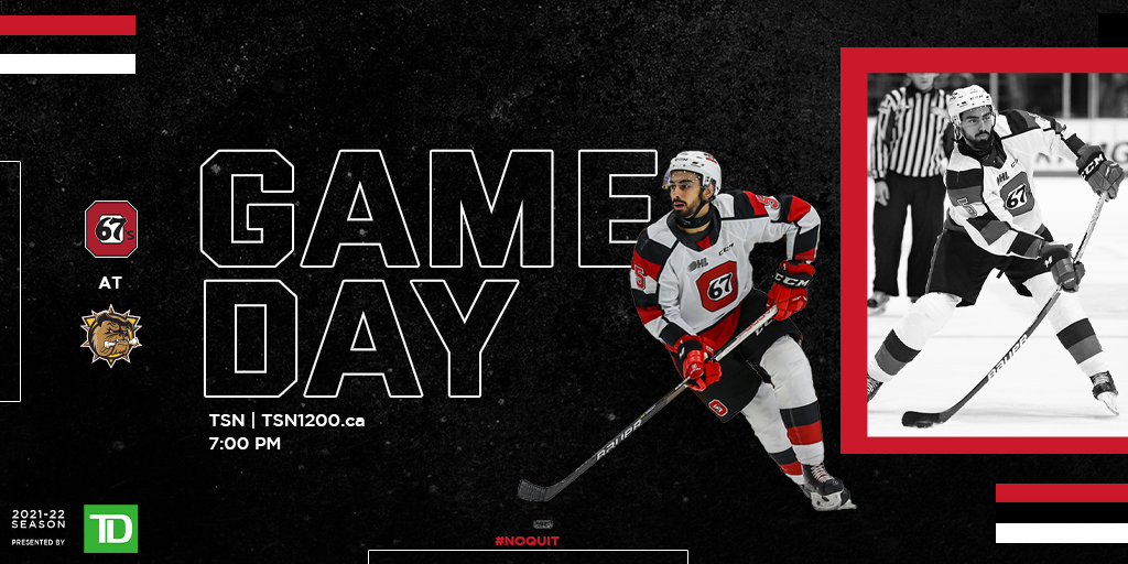 67's Game Day Graphic, Ottawa vs Hamilton