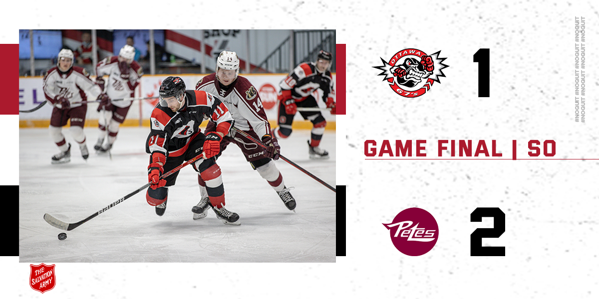 67's End score graphic