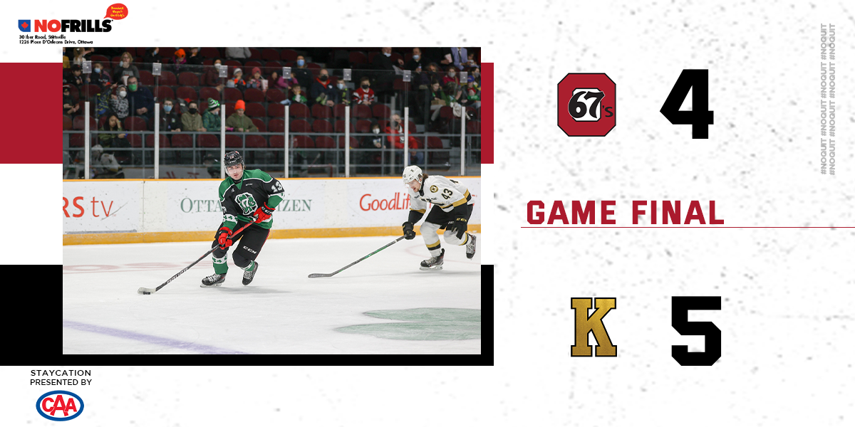 Ottawa 67's, Final Score Graphic