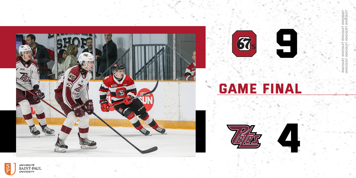67's End Game Score Graphic