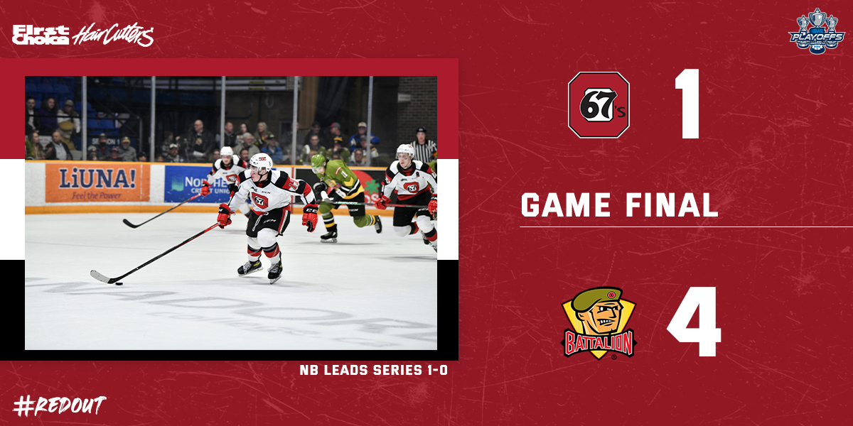 4-1 loss score graphic between NB and Ottawa