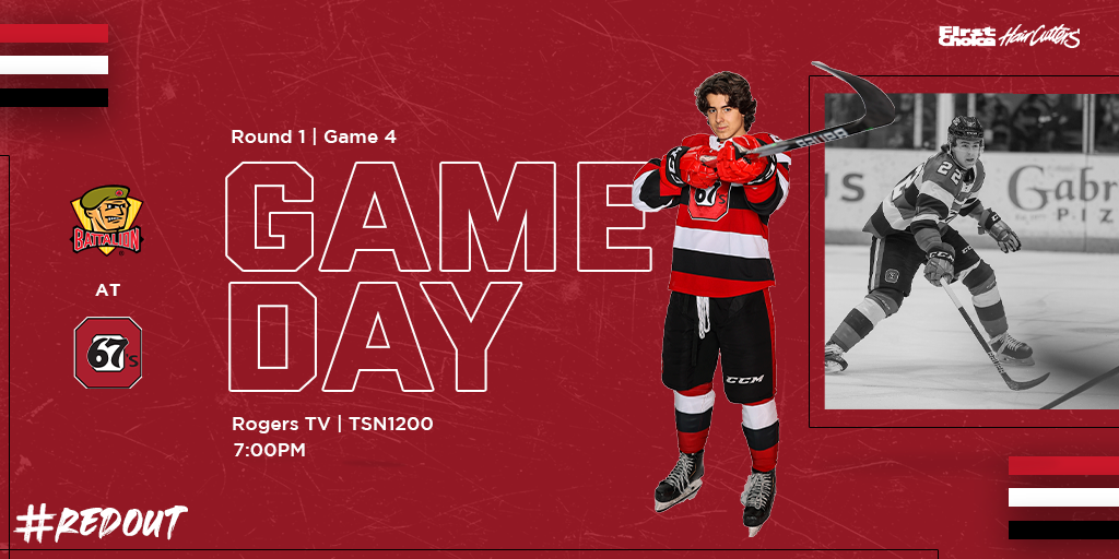 Ottawa 67's Game day graphic