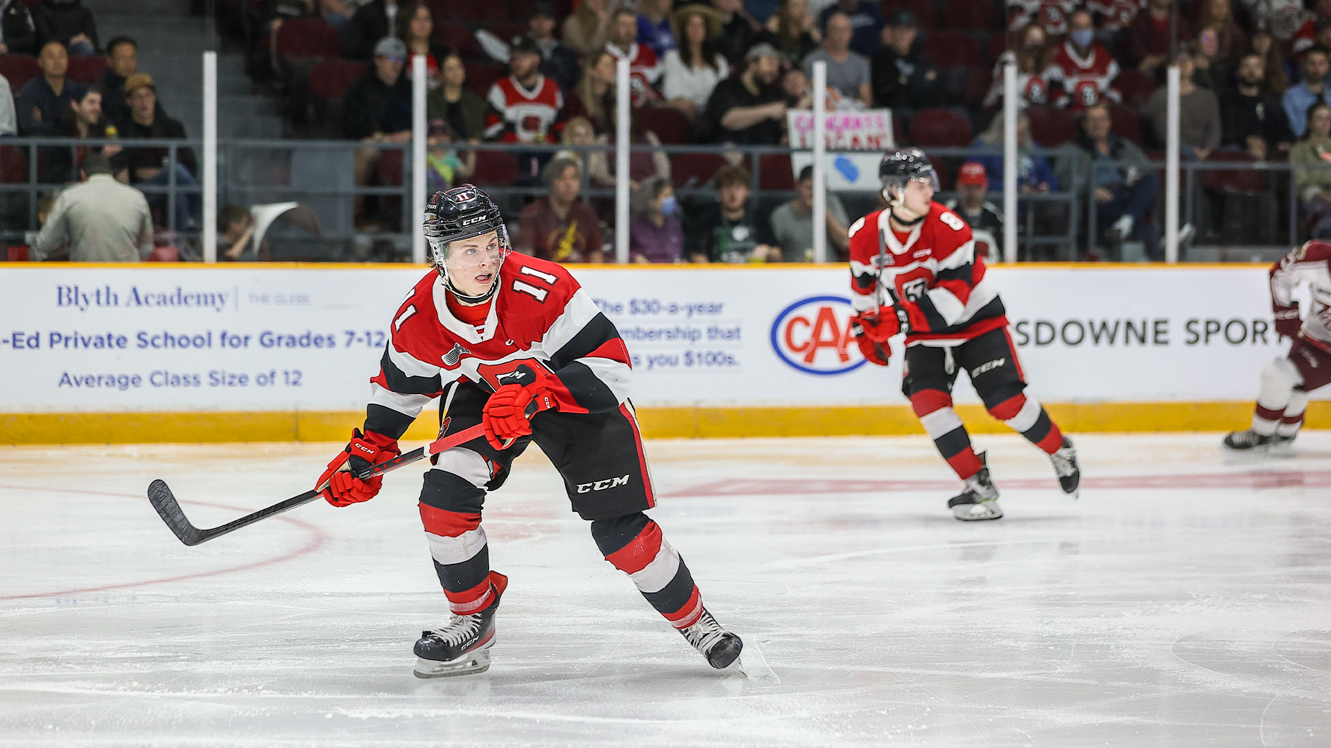 hockey player in the rink