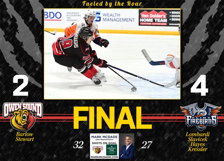 Attack Fall to Firebirds in Playoff Type Atmosphere BVM Sports