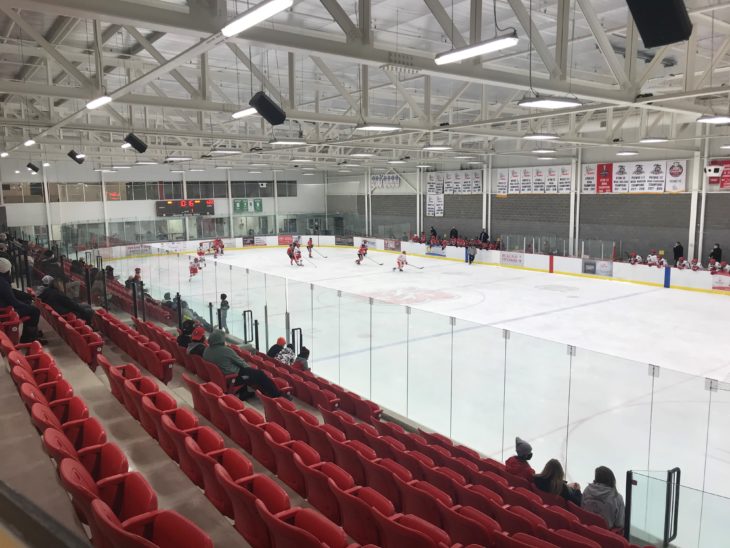 Photo of the Hanover Honda Arena at the P & H Centre in Hanover, Ontario.