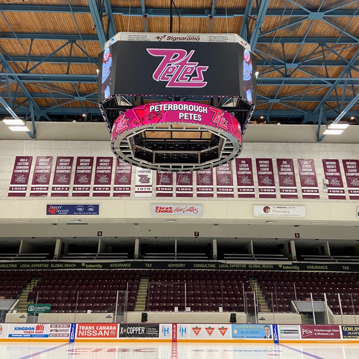 Peterborough Petes Reveal New State Of The Art Video Board Peterborough Petes